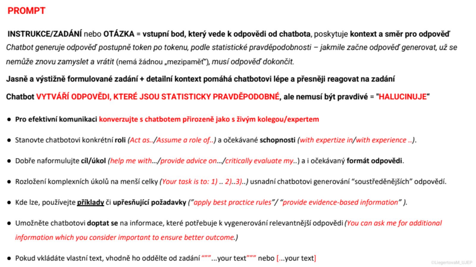 Snímek prezentace